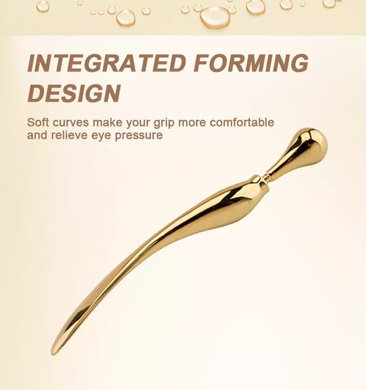 Eye Cream Stick Roller with Metal Spatula & Puff Applicator for Facial Massage