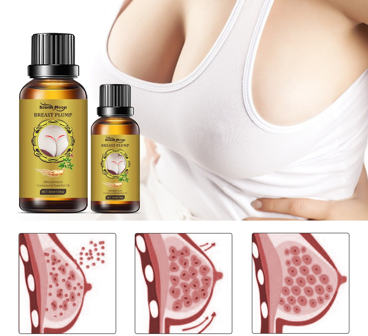 Breast Care Massage Oil for Natural Enhancement
