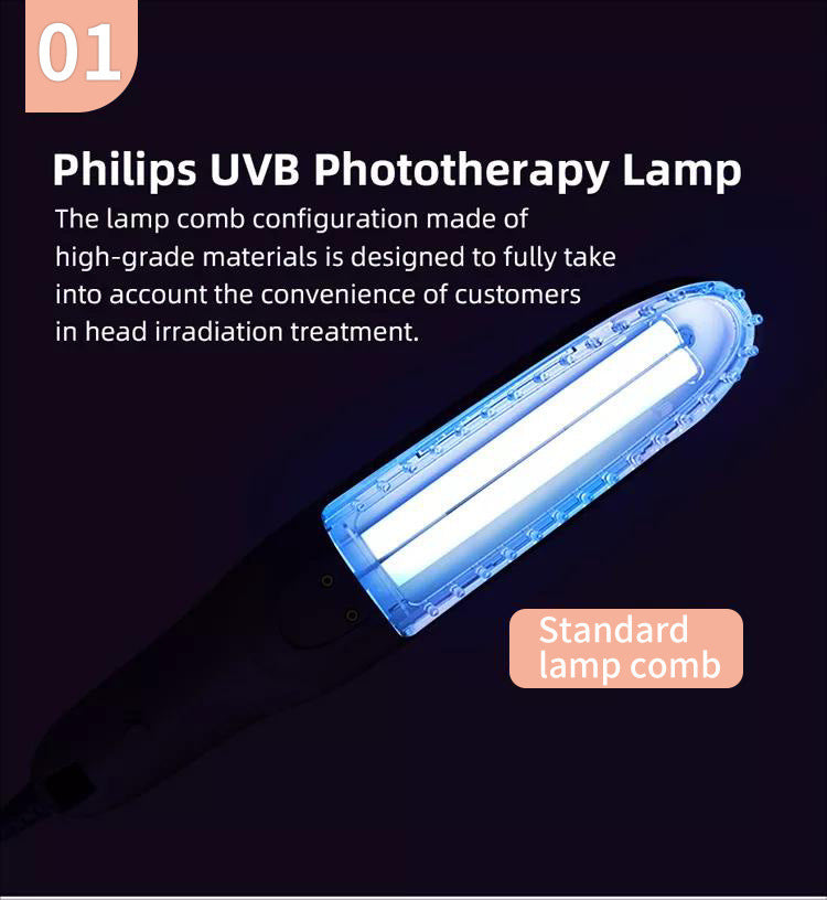 UVB Phototherapy Device for Home Treatment of Vitiligo & Psoriasis
