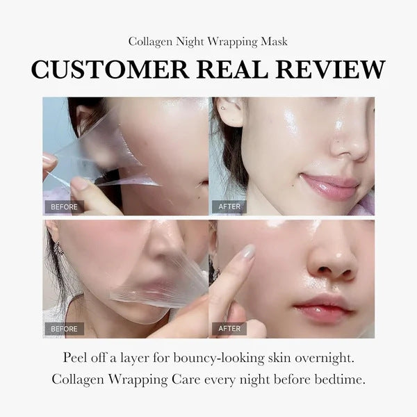 Collagen Night Mask for Skin Firming, Hydration & Anti-Wrinkle Care