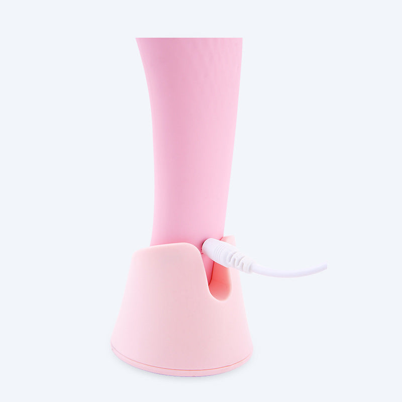 Silicone Electric Face Cleansing Brush with Vibration & Heating
