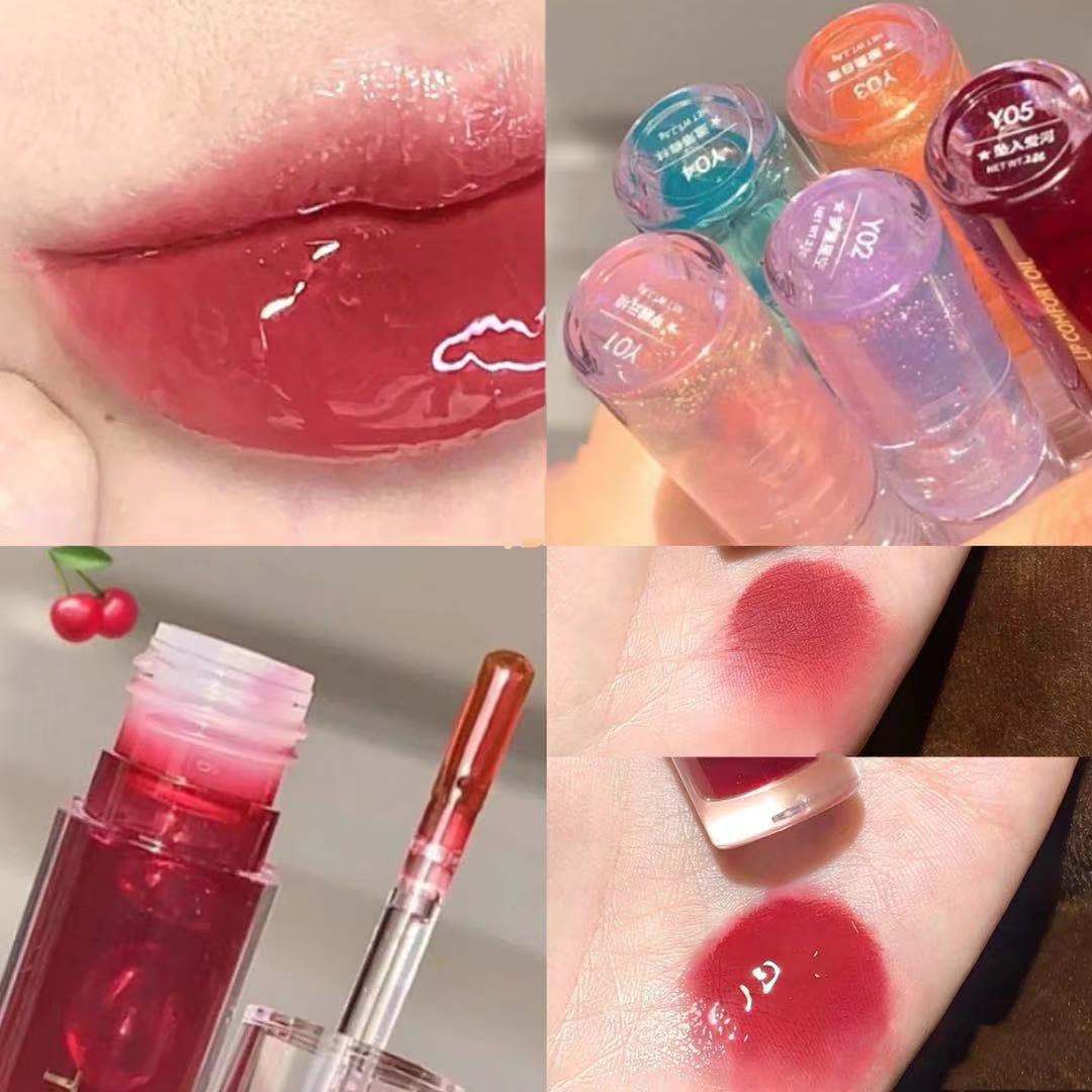 Moisturizing Transparent Lip Gloss – Hydrating Glass Shine Lip Balm for Radiant Lips