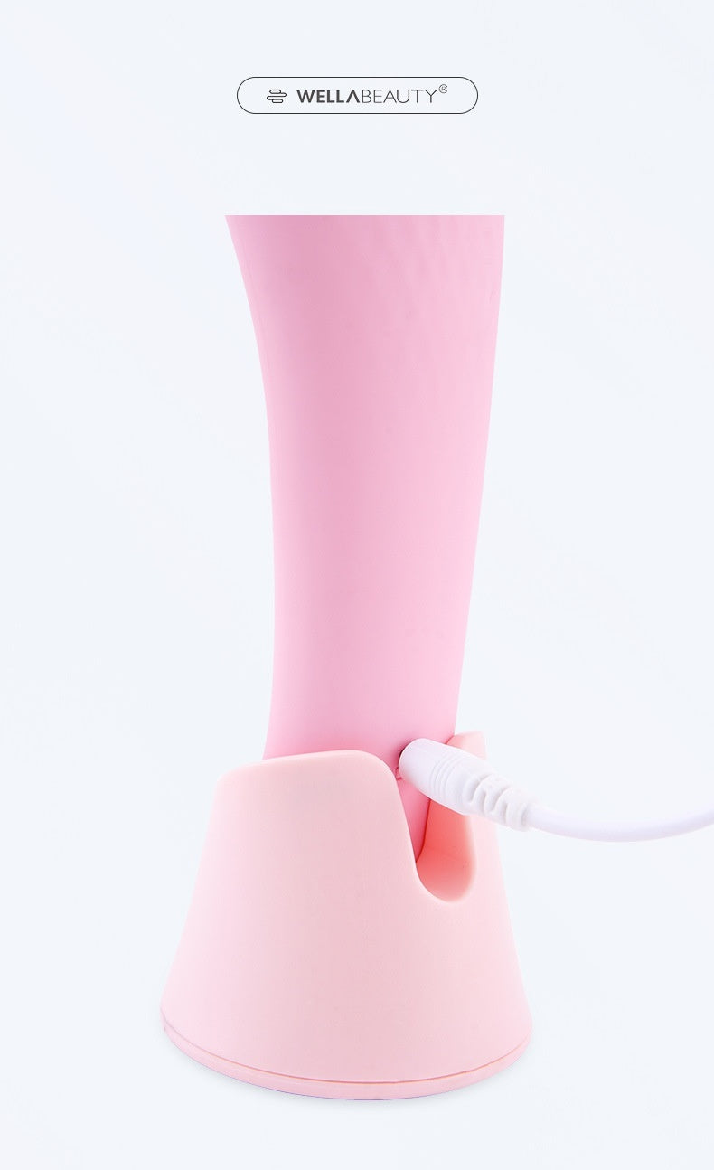 Silicone Electric Face Cleansing Brush with Vibration & Heating