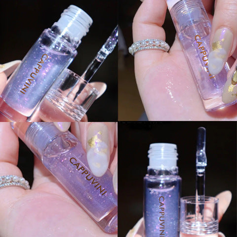 Moisturizing Transparent Lip Gloss – Hydrating Glass Shine Lip Balm for Radiant Lips