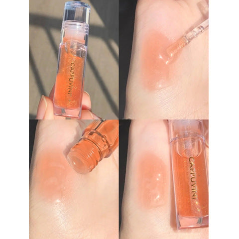 Moisturizing Transparent Lip Gloss – Hydrating Glass Shine Lip Balm for Radiant Lips