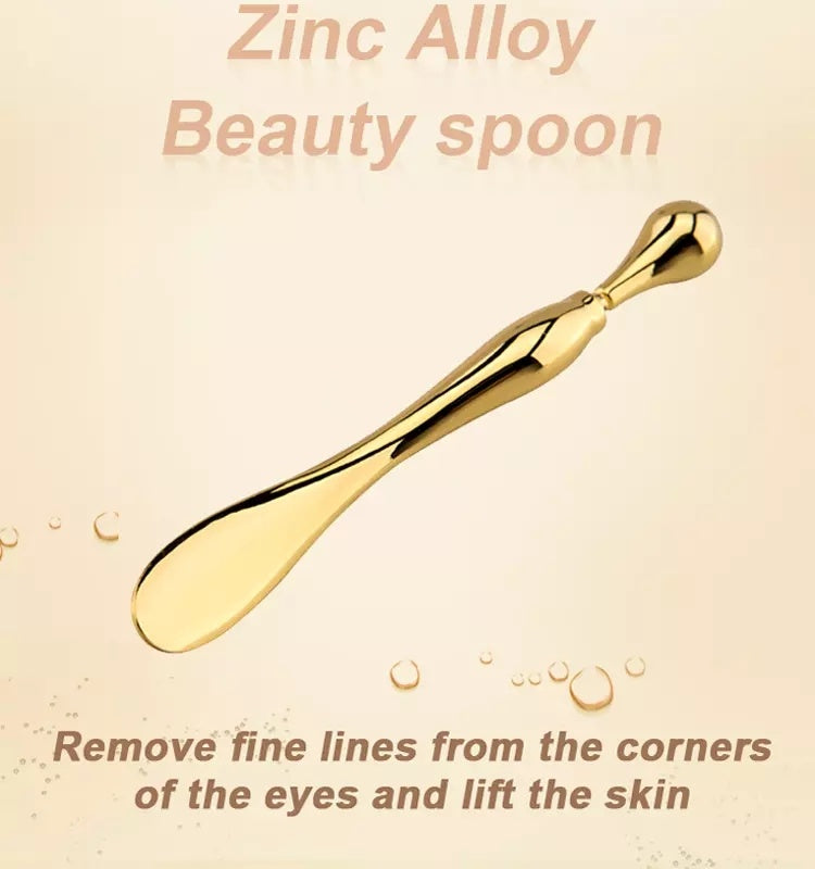 Eye Cream Stick Roller with Metal Spatula & Puff Applicator for Facial Massage