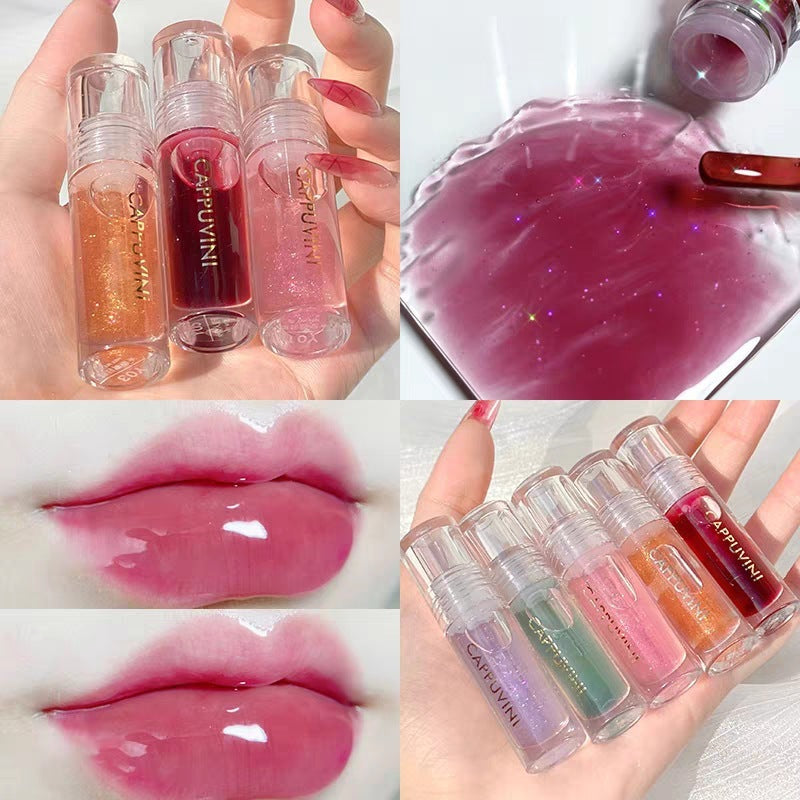 Moisturizing Transparent Lip Gloss – Hydrating Glass Shine Lip Balm for Radiant Lips