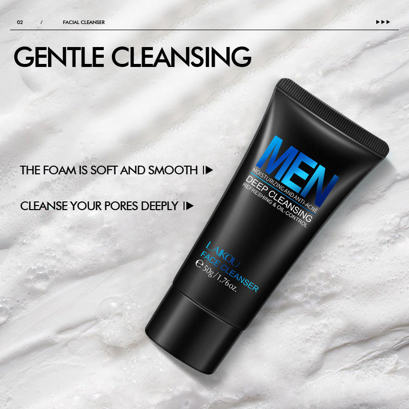Deep Cleanse Men's Facial Scrub Cleanser - 50g